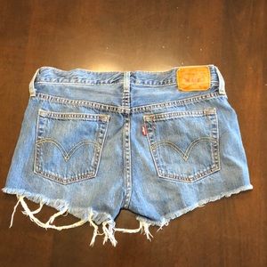 Levi Strauss Cut off jean shorts